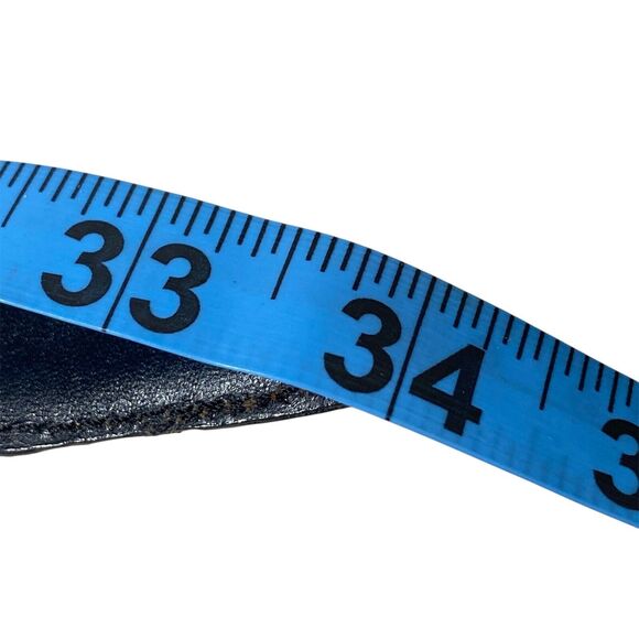 MZ OF NEW YORK Genuine Snake Skin LEATHER Metallic Gray Silver Hardware 34" - Picture 8 of 9